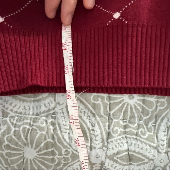 JEFFREE STAR Fashion Maroon Knit Crewneck Pullover Sweater Size Lg - Picture 9 of 9